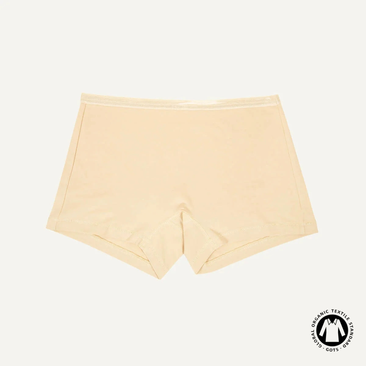 Organic Cotton Mid-Rise Shortie in Wheat