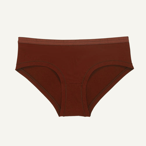 Organic Cotton Mid-Rise Hipster in Cacao