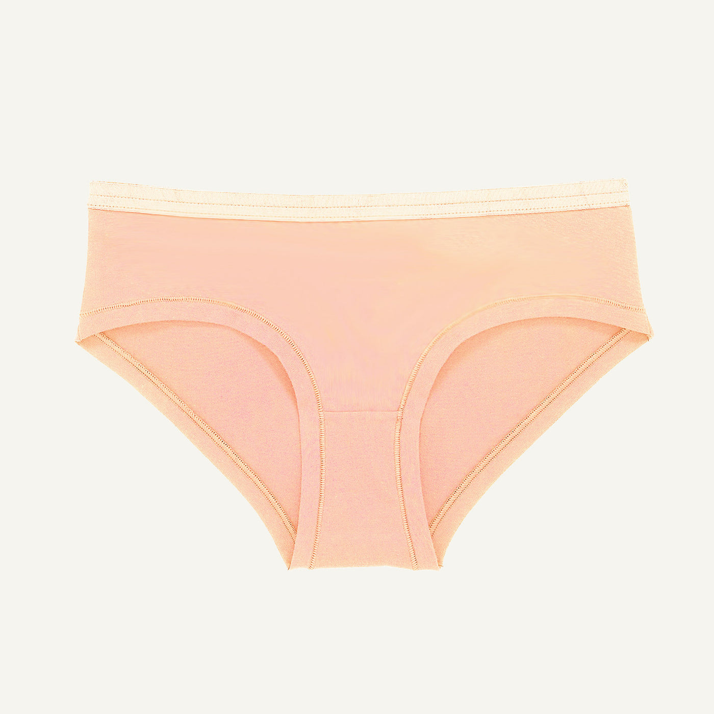 Organic Cotton Mid-Rise Hipster in Peach