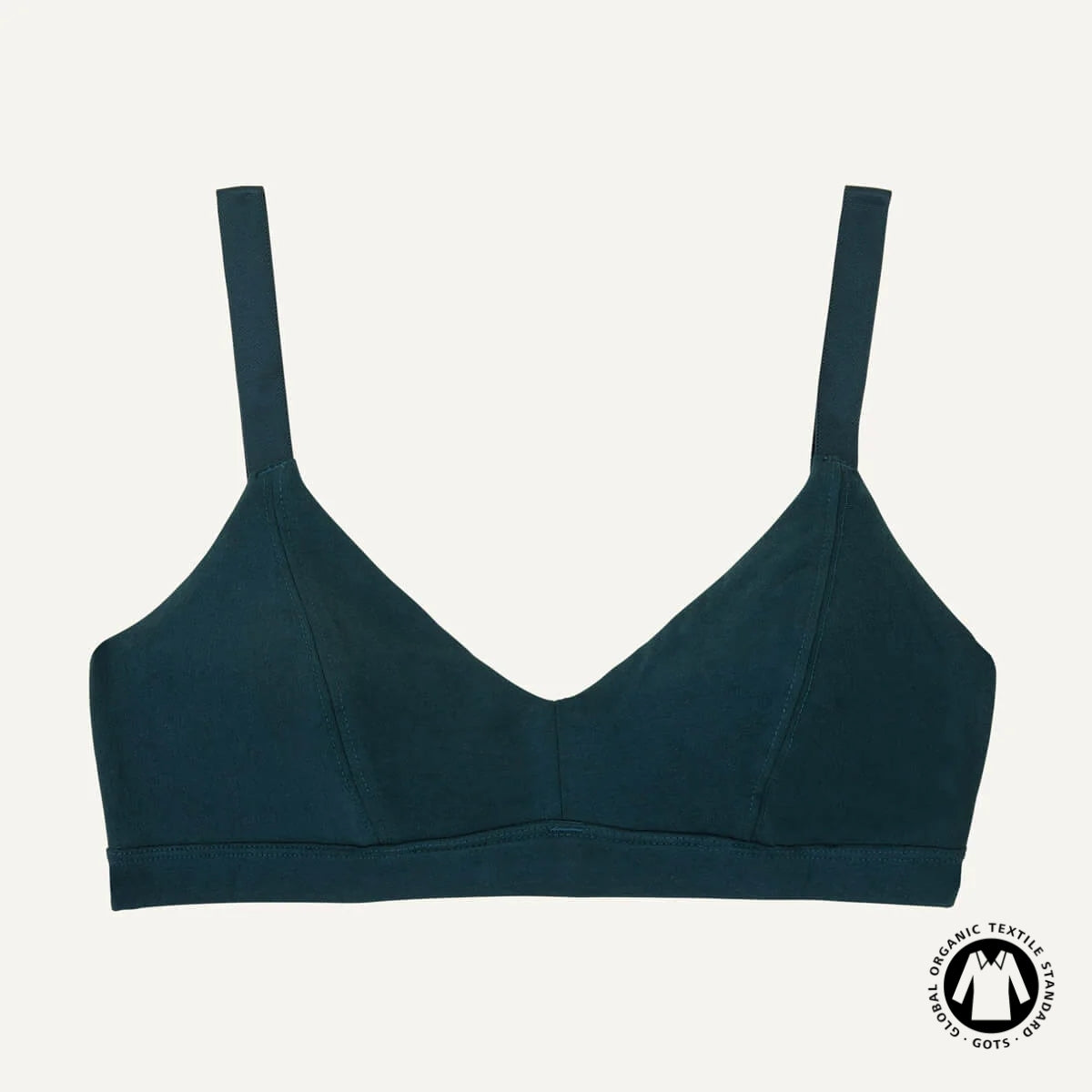 Organic Cotton Triangle Soft Bra in Meridian