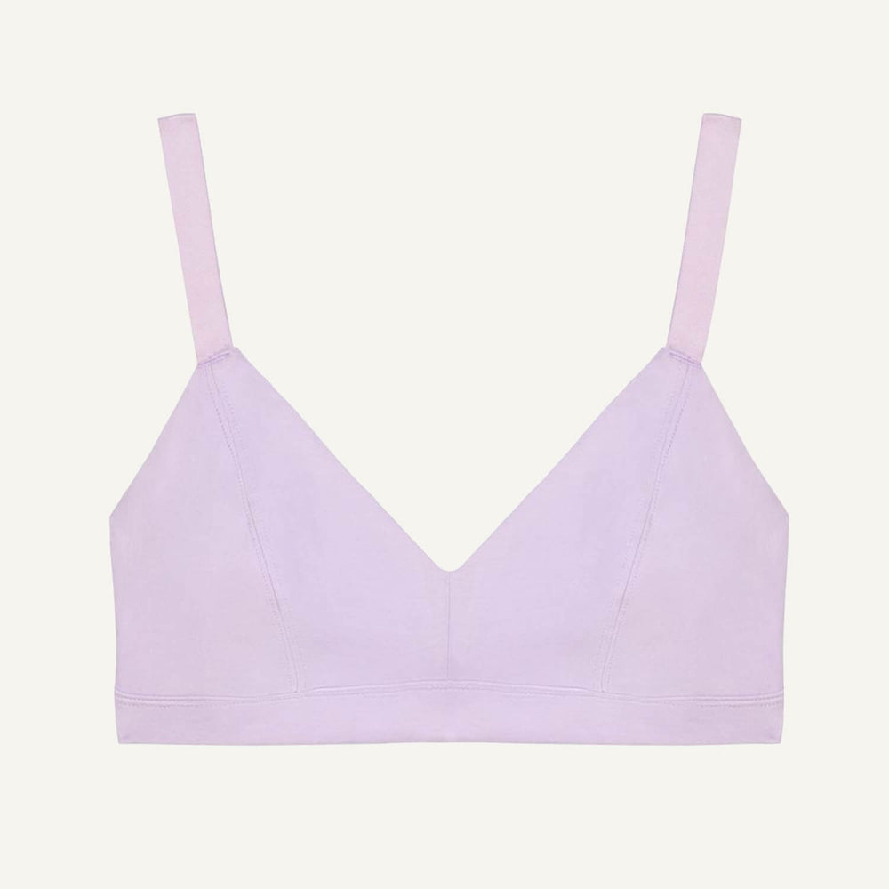 Organic Cotton Triangle Soft Bra in Petal