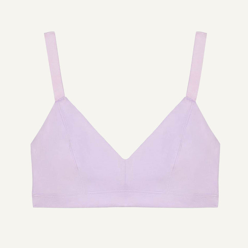 Organic Cotton Triangle Soft Bra in Petal