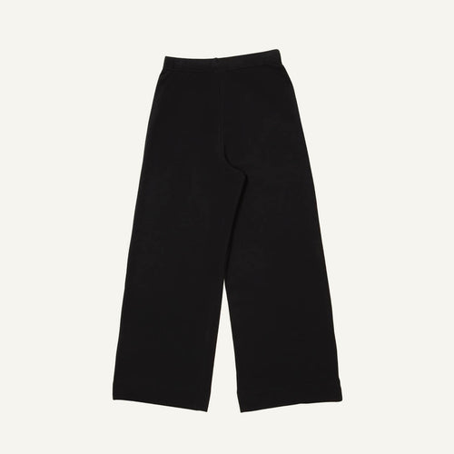 Organic Cotton Wide-Leg Pant in Graphite