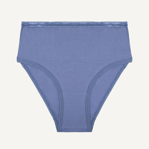Organic Cotton High-Rise Brief in Gale