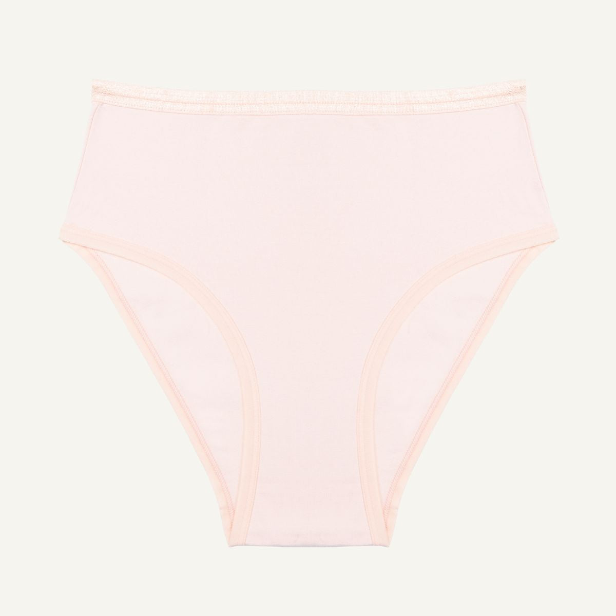 Organic Cotton High-Rise Brief in Quartz