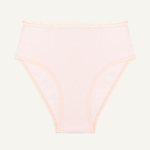 Organic Cotton High-Rise Brief in Quartz