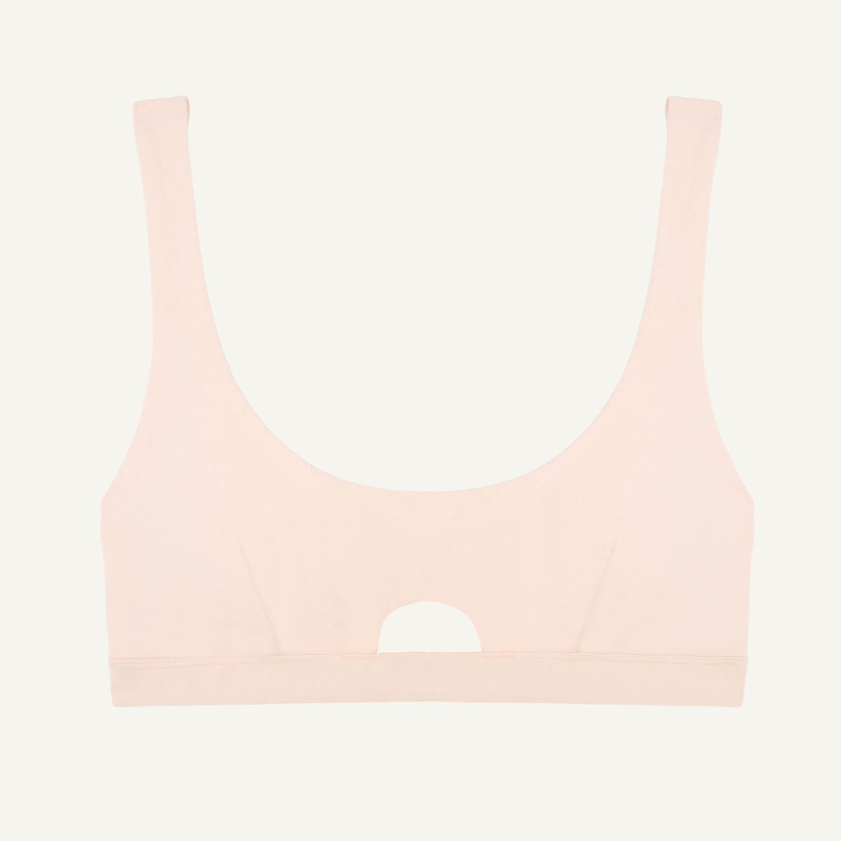 Organic Cotton Keyhole Soft Bra in Quartz