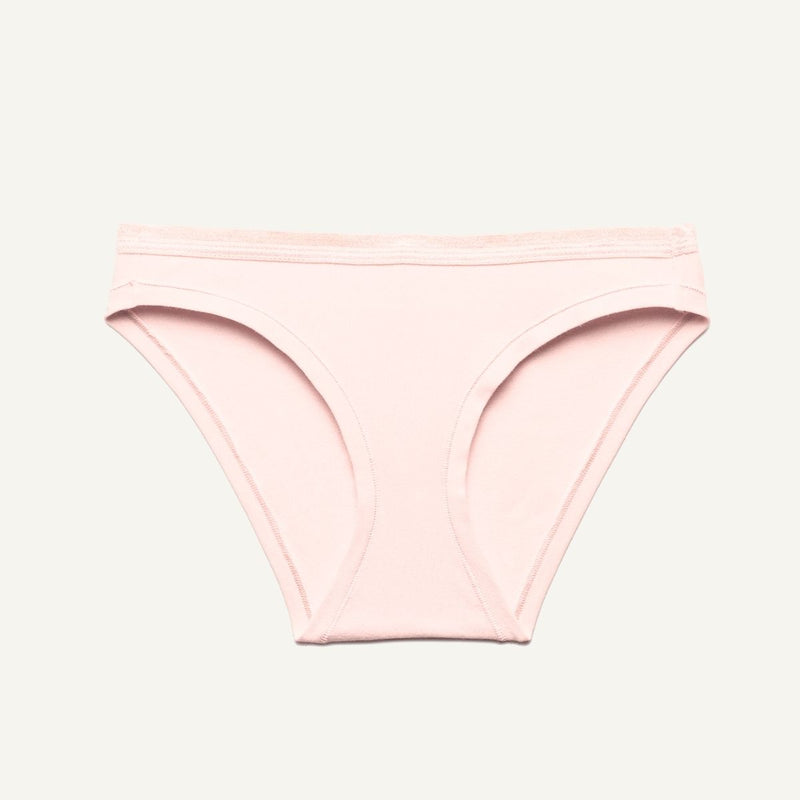 Organic Cotton Low-Rise Bikini in Quartz