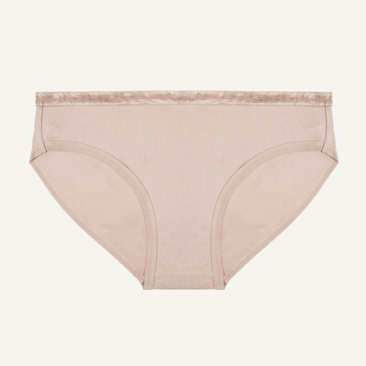 Organic Cotton Low-Rise Brief in Stone