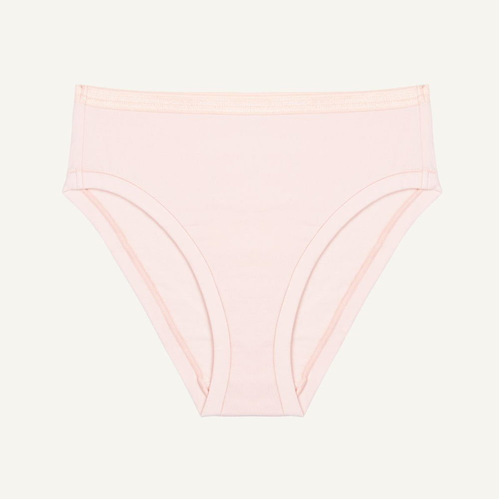 Organic Cotton Mid-Rise Bikini in Quartz