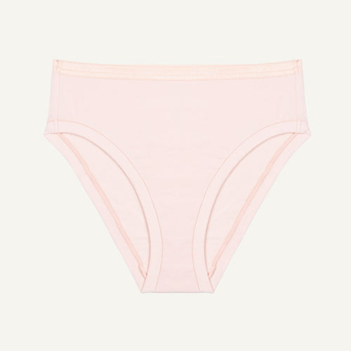 Organic Cotton Mid-Rise Bikini in Quartz