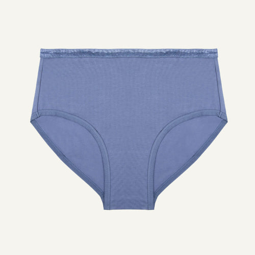 Organic Cotton Mid-Rise Brief in Gale