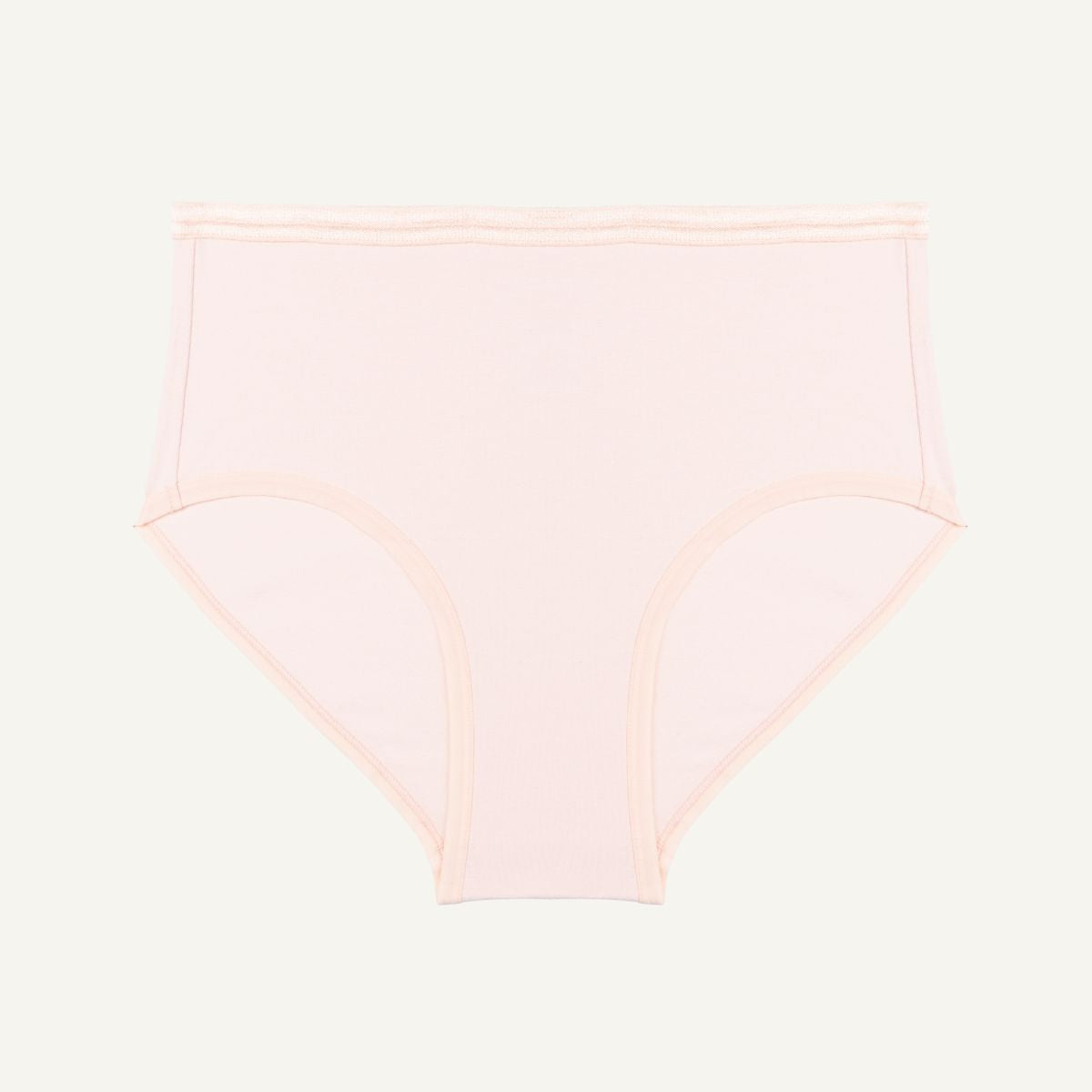 Organic Cotton Mid-Rise Brief in Quartz