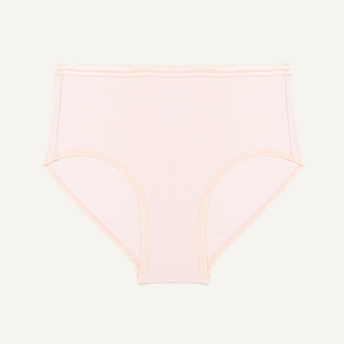 Organic Cotton Mid-Rise Brief in Quartz