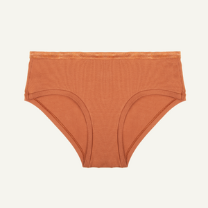 Organic Cotton Mid-Rise Hipster in Spice