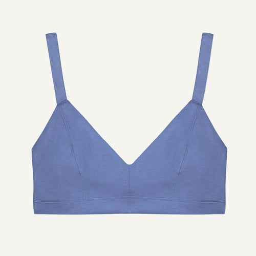 Organic Cotton Triangle Soft Bra in Gale