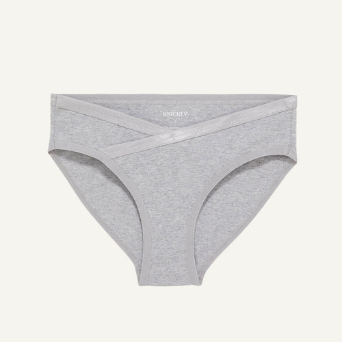 Organic Cotton Maternity Below-Belly Brief in Lunar