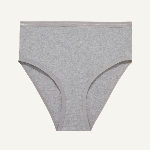 Organic Cotton High-Rise Brief in Lunar