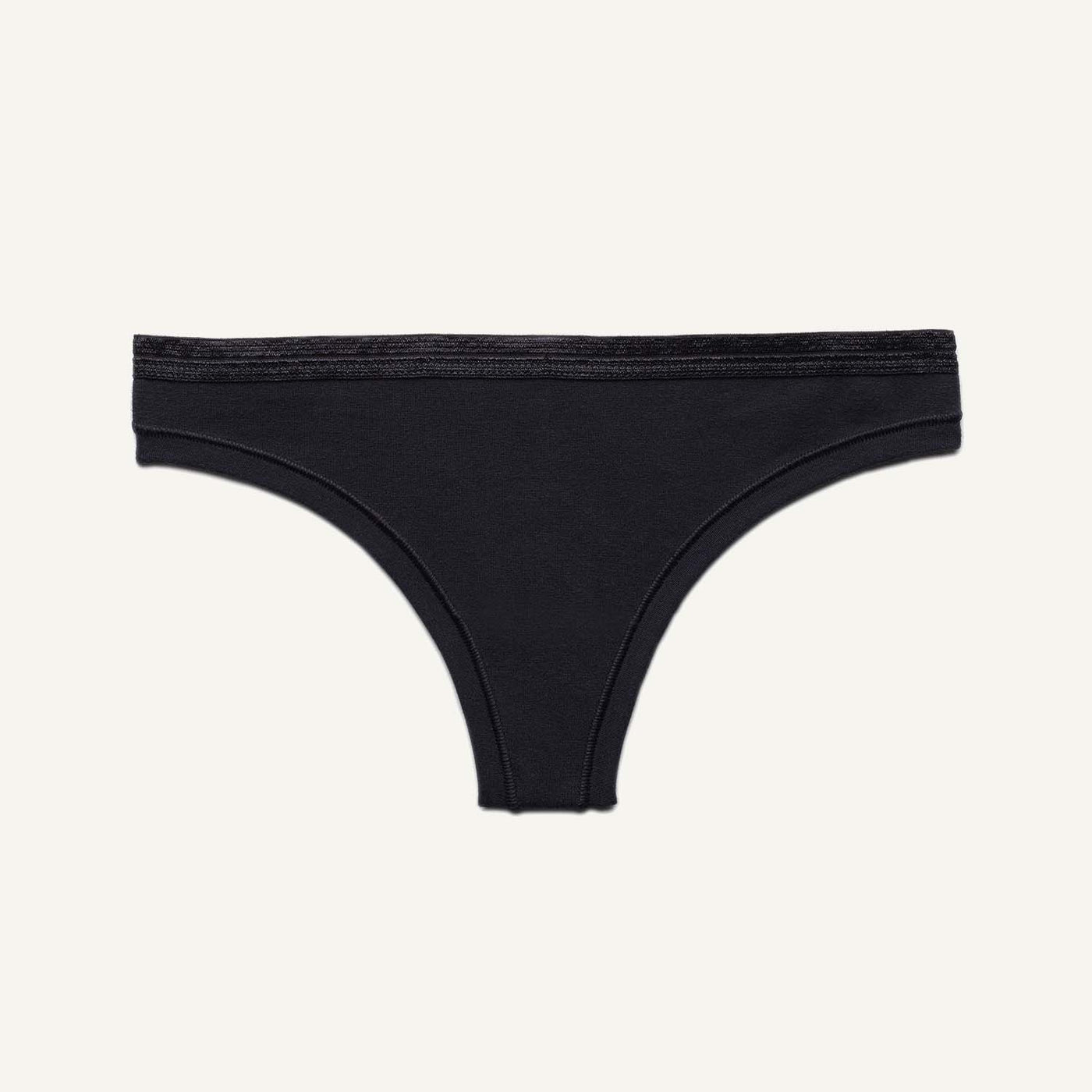 Off Duty Invisible Thong, Black