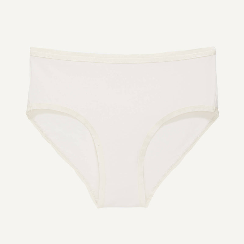 Organic Cotton Mid-Rise Brief in Cloud Nine