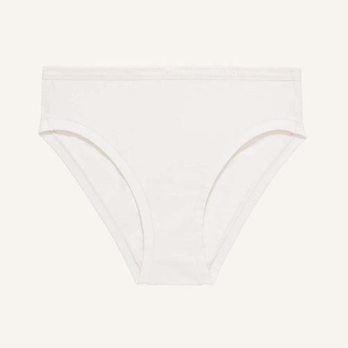 Organic Cotton Mid-Rise Bikini in Cloud Nine