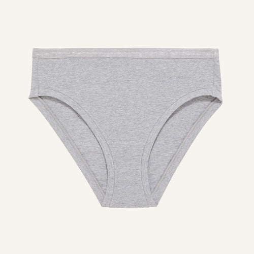 Organic Cotton Mid-Rise Bikini in Lunar