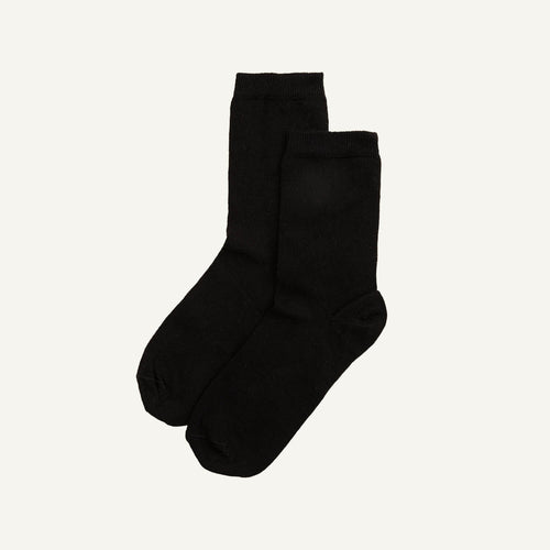 Organic Cotton Crew Sock in Carbon