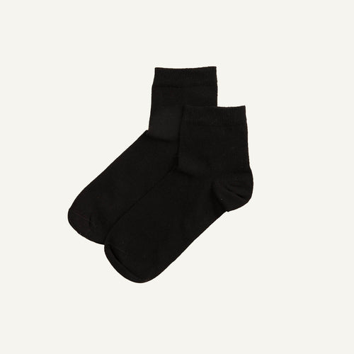 Organic Cotton Quarter Sock in Carbon