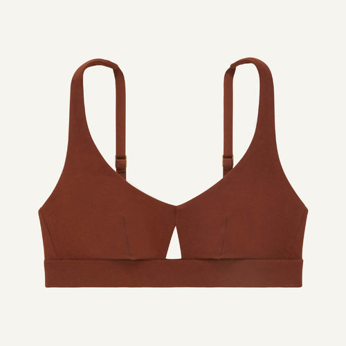 SALE Knickey Keyhole Bralette in Cacao