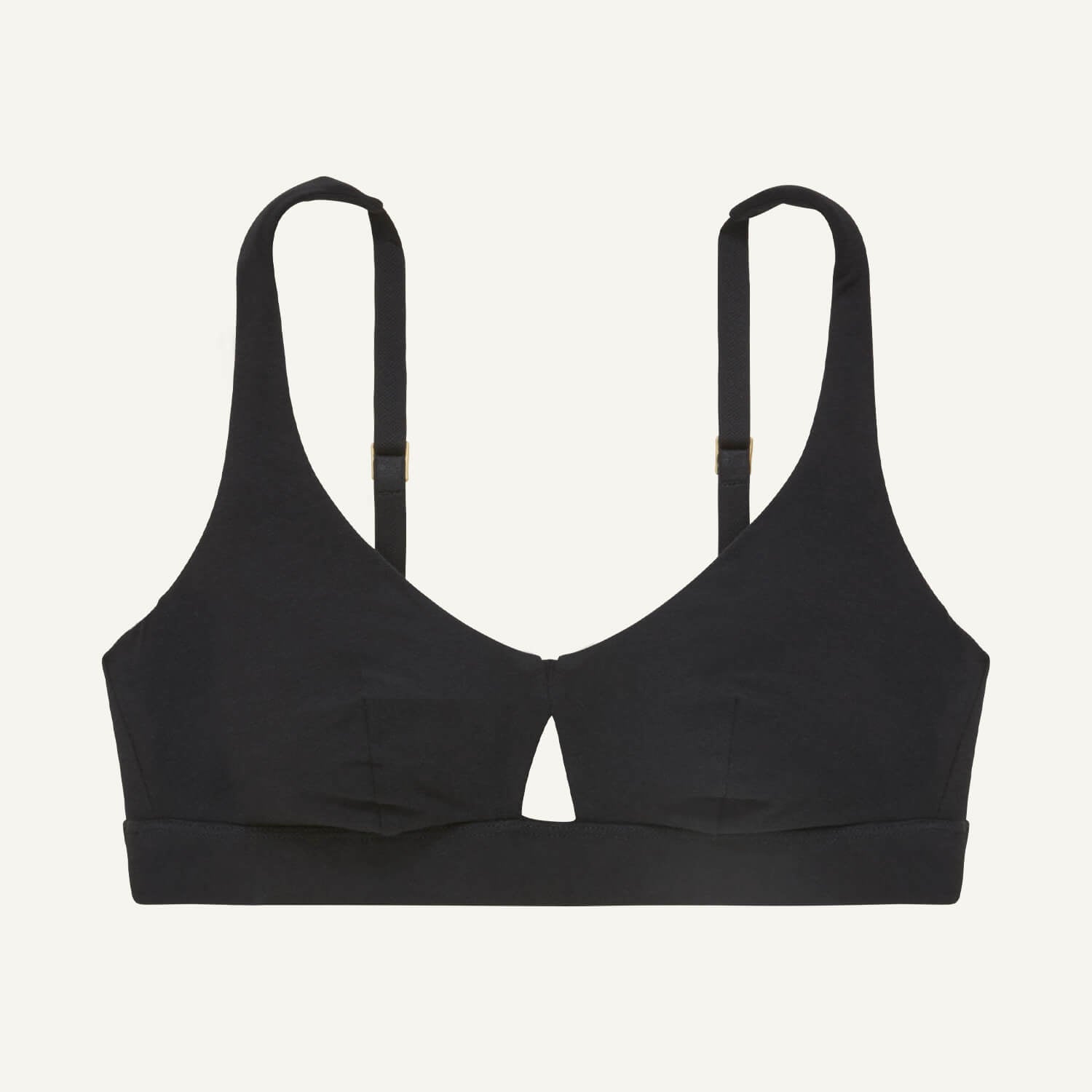 トップス neith. Eyeletknit Bijou Bra (Black) Bijou Black Banded Molded Bra from Elomi