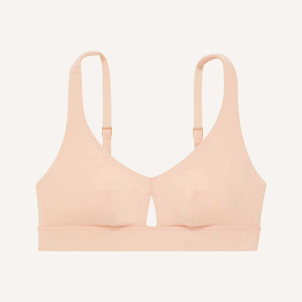 SALE Knickey Keyhole Bralette in Peach