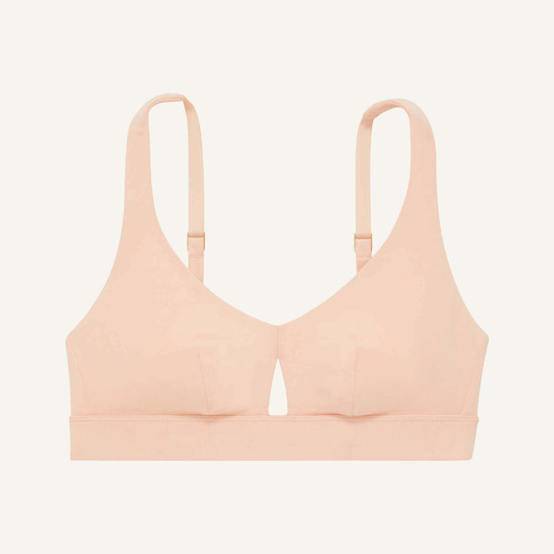 SALE Knickey Keyhole Bralette in Peach