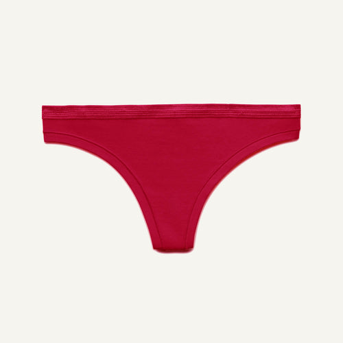 Low-Rise Thong in Cherry