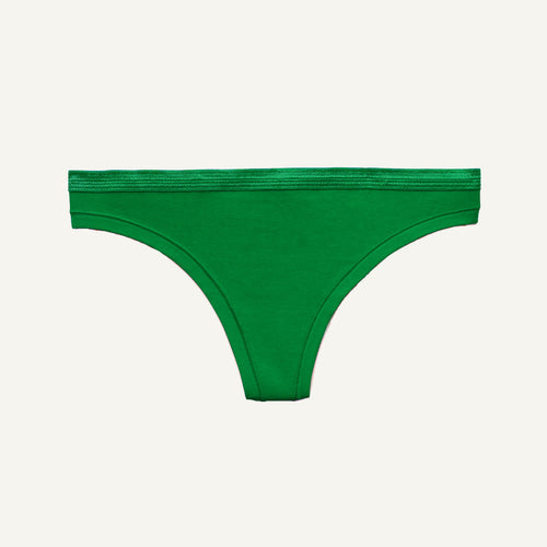 Low-Rise Thong in Fig Leaf