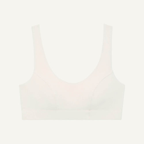 Organic Cotton Scoop Bralette in Cloud Nine