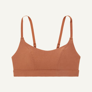 Organic Cotton Tank Bralette in Spice