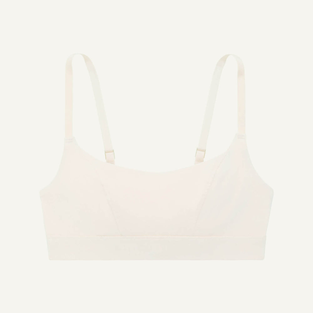 Organic Cotton Tank Bralette in Cloud Nine