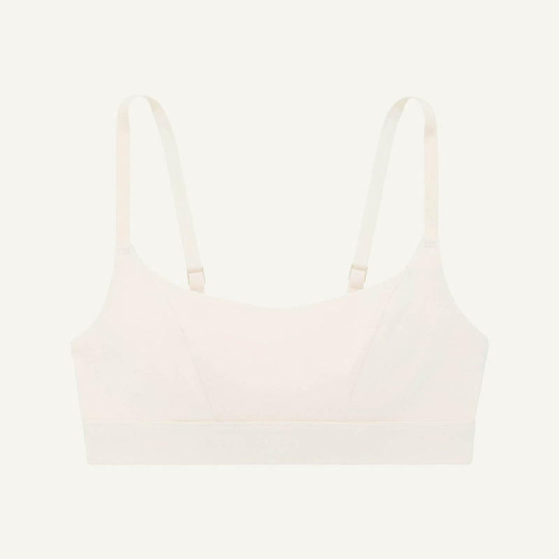 Organic Cotton Tank Bralette in Cloud Nine