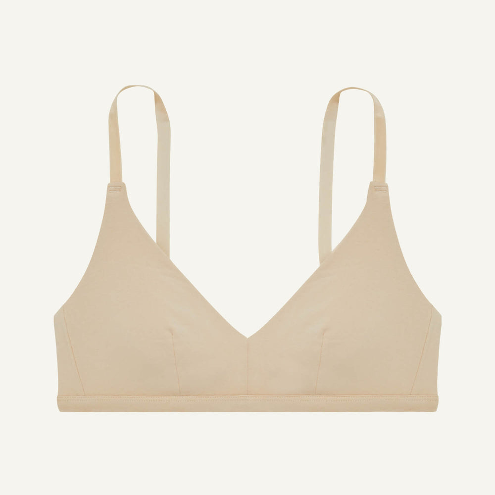 SALE Knickey Triangle Bralette in Wheat