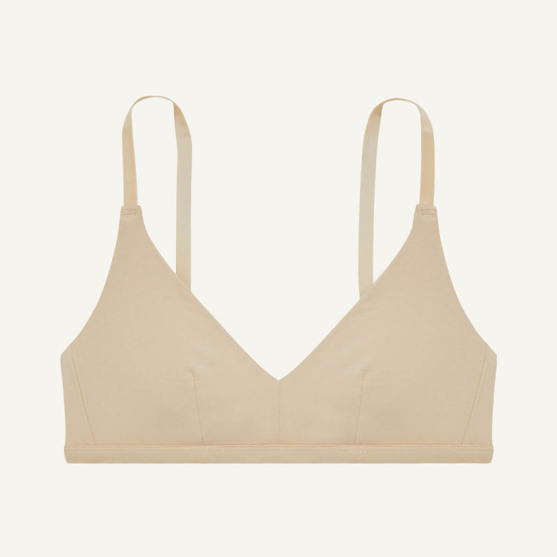 SALE Knickey Triangle Bralette in Wheat