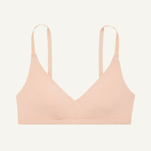 SALE Knickey Triangle Bralette in Peach